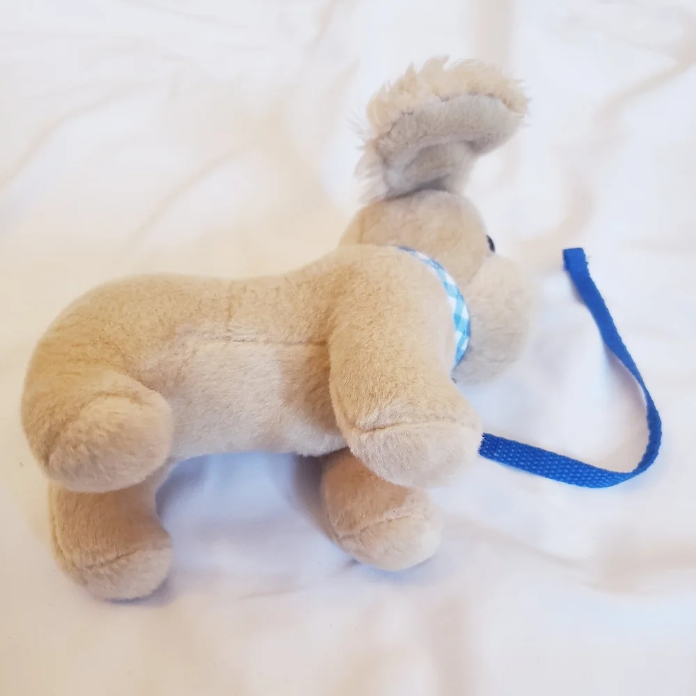 Our Generation Plush Dog with Blue Leash